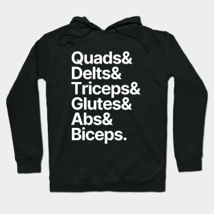 Bodybuilding | Quads Delts Triceps Glutes Abs Biceps Hoodie